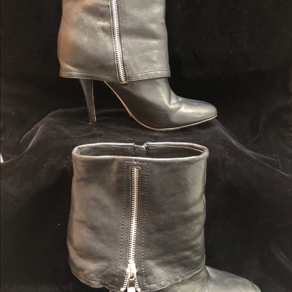Vince Camuto Black Leather Boots - Picture 6 of 8
